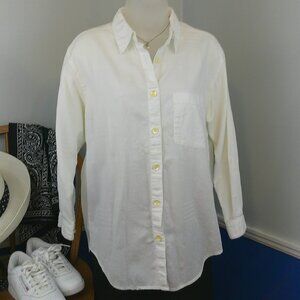 Vintage Boyfriend Shirt With Various Texture Patterned Fabric